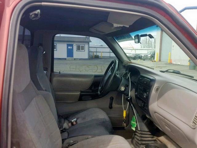 1FTCR10A8TUC30044 - 1996 FORD RANGER RED photo 5