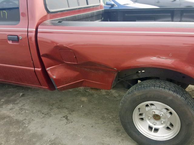 1FTCR10A8TUC30044 - 1996 FORD RANGER RED photo 9