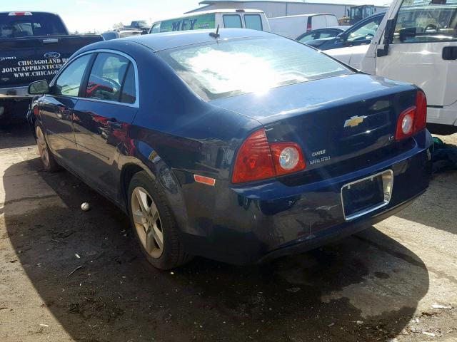 1G1ZG57B19F131058 - 2009 CHEVROLET MALIBU LS BLUE photo 3