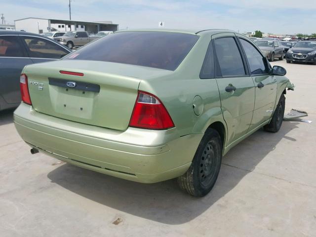 1FAFP34N77W287556 - 2007 FORD FOCUS ZX4 GREEN photo 4