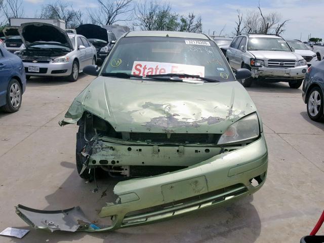 1FAFP34N77W287556 - 2007 FORD FOCUS ZX4 GREEN photo 9