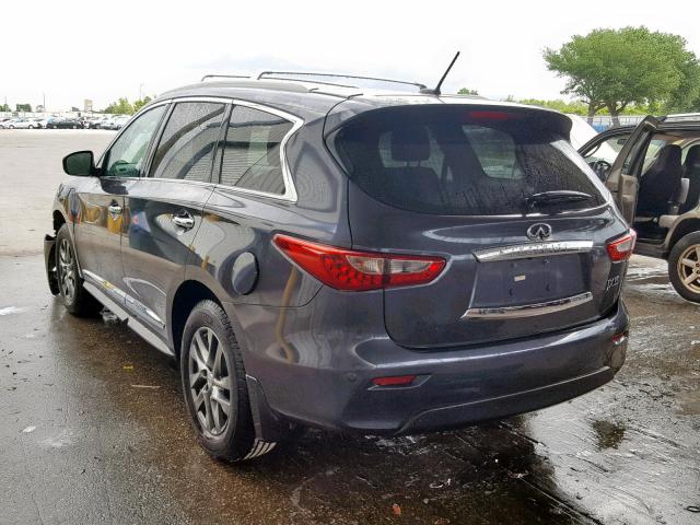 5N1AL0MN9DC338403 - 2013 INFINITI JX35 GRAY photo 3