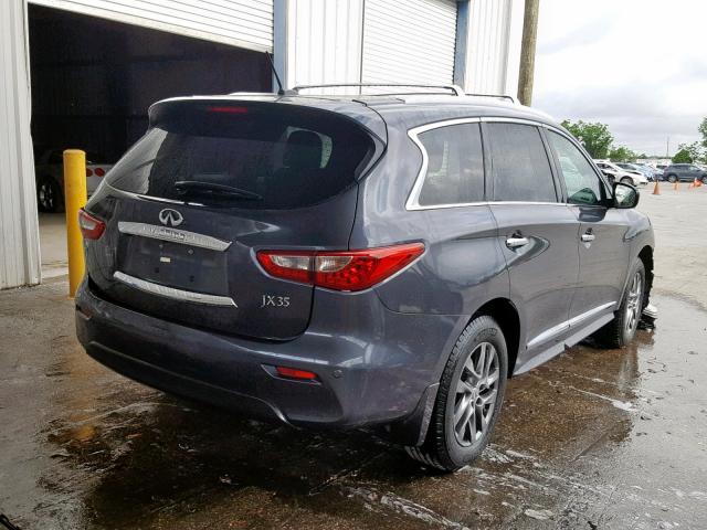 5N1AL0MN9DC338403 - 2013 INFINITI JX35 GRAY photo 4