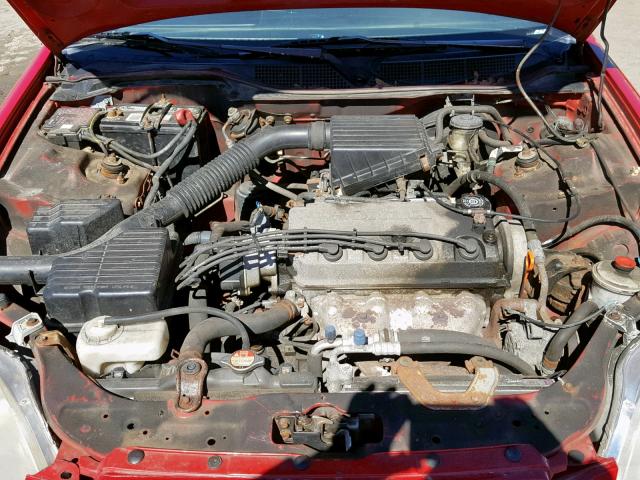 2HGEJ6426TH108559 - 1996 HONDA CIVIC CX RED photo 7