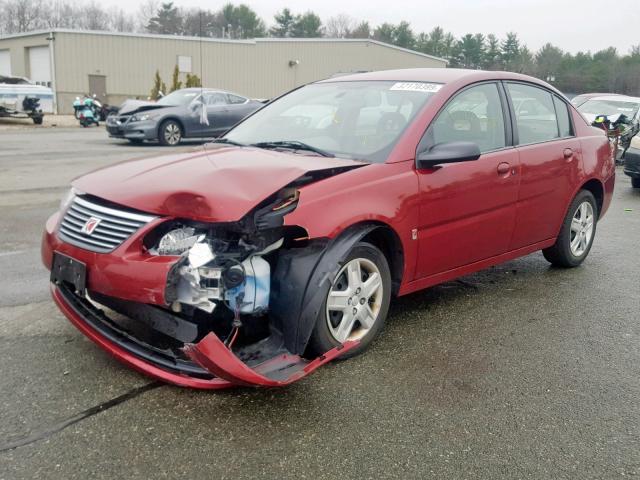 1G8AJ55F77Z149694 - 2007 SATURN ION LEVEL RED photo 2