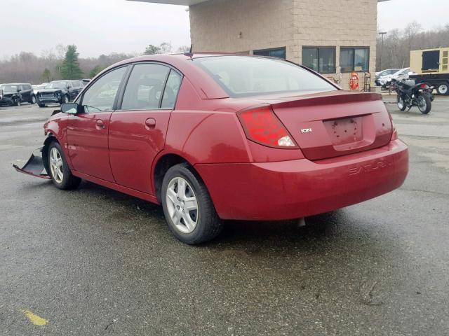 1G8AJ55F77Z149694 - 2007 SATURN ION LEVEL RED photo 3