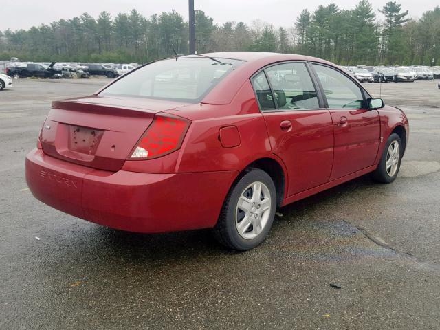 1G8AJ55F77Z149694 - 2007 SATURN ION LEVEL RED photo 4