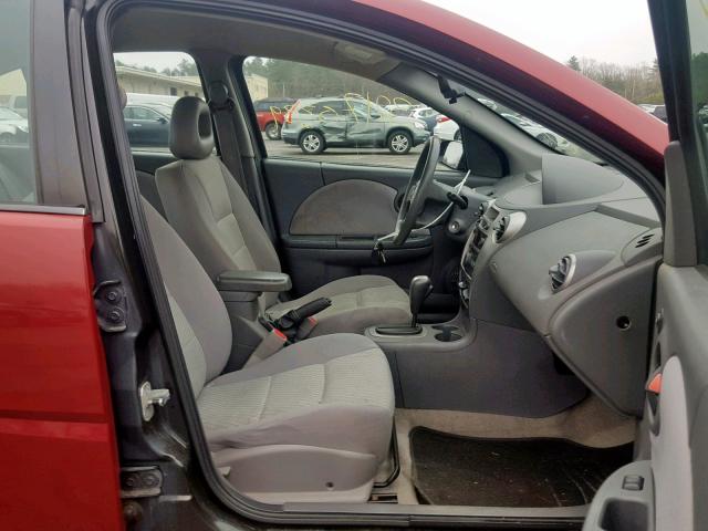 1G8AJ55F77Z149694 - 2007 SATURN ION LEVEL RED photo 5