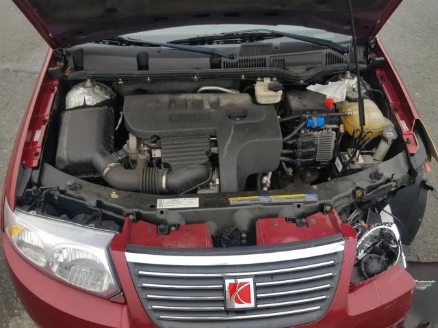 1G8AJ55F77Z149694 - 2007 SATURN ION LEVEL RED photo 7