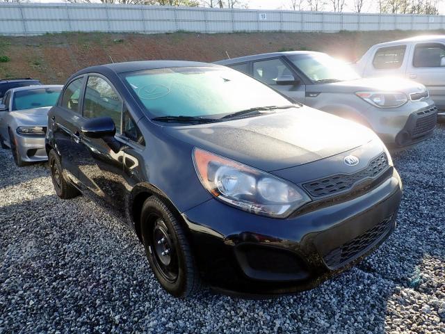 KNADM5A36E6372147 - 2014 KIA RIO LX BLACK photo 1