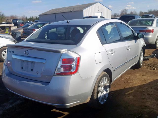 3N1AB6AP5CL735399 - 2012 NISSAN SENTRA 2.0 SILVER photo 4