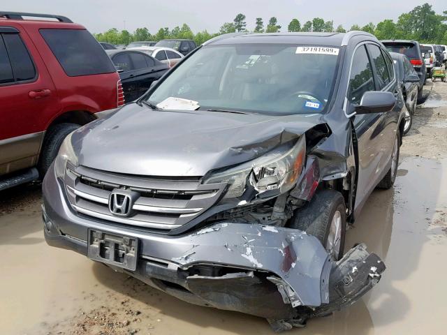 2HKRM4H7XDH643646 - 2013 HONDA CR-V EXL CHARCOAL photo 2