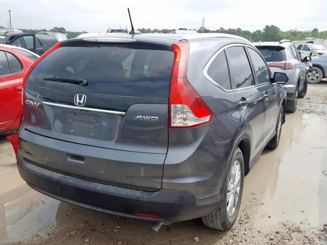 2HKRM4H7XDH643646 - 2013 HONDA CR-V EXL CHARCOAL photo 4