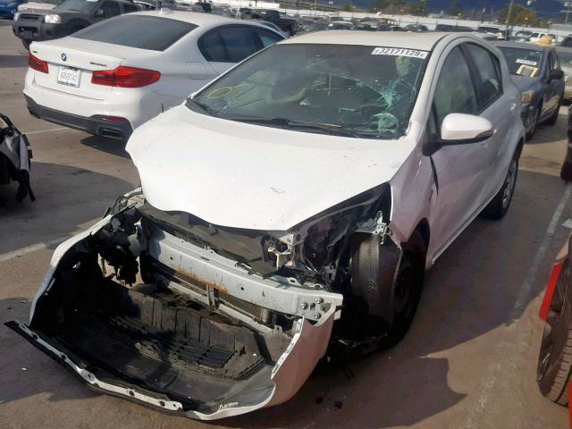 JTDKDTB37E1067377 - 2014 TOYOTA PRIUS C WHITE photo 2