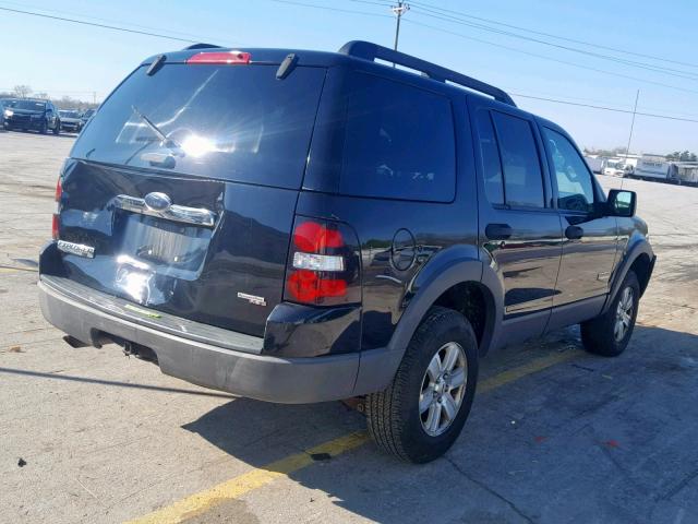 1FMEU63E06ZA19748 - 2006 FORD EXPLORER X BLACK photo 4