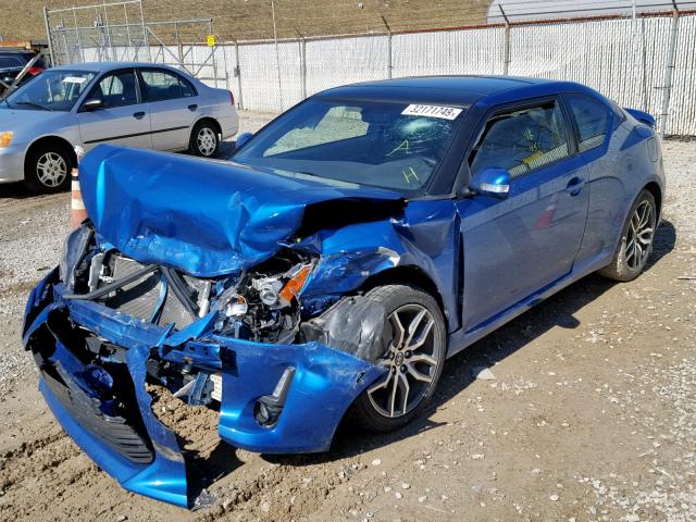 JTKJF5C70GJ023008 - 2016 TOYOTA SCION TC ლურჯი ფოტო 2