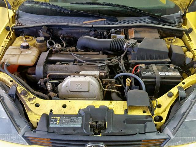 3FAFP37363R182739 - 2003 FORD FOCUS ZX5 YELLOW photo 7