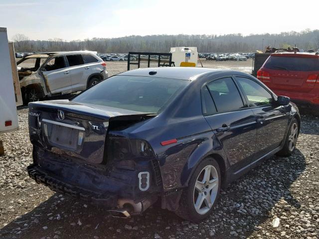 19UUA66276A022608 - 2006 ACURA 3.2TL BLUE photo 4