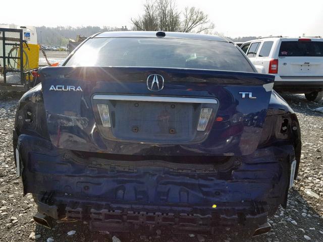 19UUA66276A022608 - 2006 ACURA 3.2TL BLUE photo 9