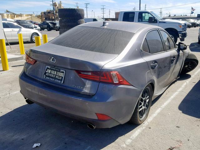 JTHBA1D26G5030297 - 2016 LEXUS IS 200T GRAY photo 4