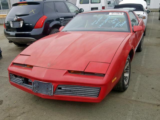 1G2AS87H1EL255288 - 1984 PONTIAC FIREBIRD RED photo 2