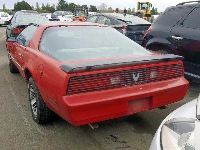 1G2AS87H1EL255288 - 1984 PONTIAC FIREBIRD RED photo 3