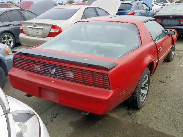 1G2AS87H1EL255288 - 1984 PONTIAC FIREBIRD RED photo 4