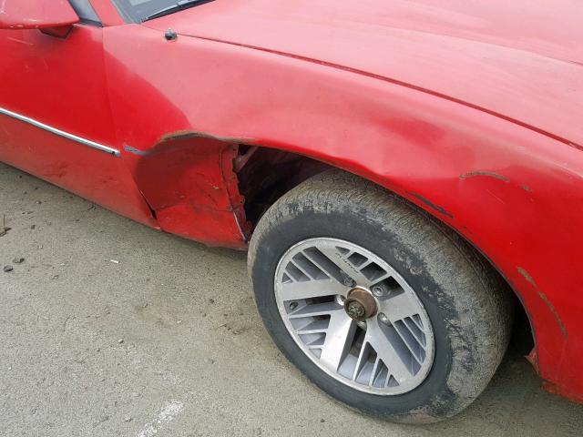 1G2AS87H1EL255288 - 1984 PONTIAC FIREBIRD RED photo 9