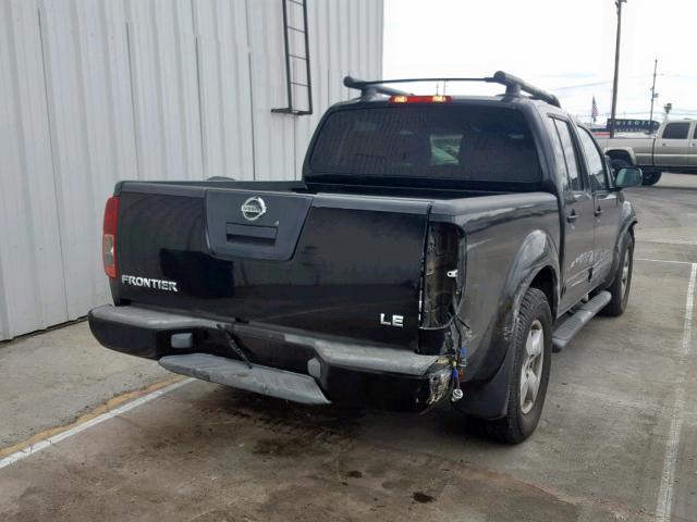 1N6AD07U65C450448 - 2005 NISSAN FRONTIER C BLACK photo 4