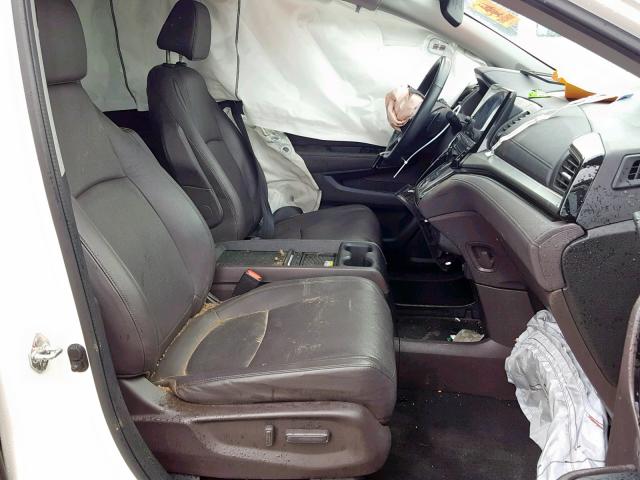 5FNRL6H96JB016503 - 2018 HONDA ODYSSEY EL WHITE photo 5