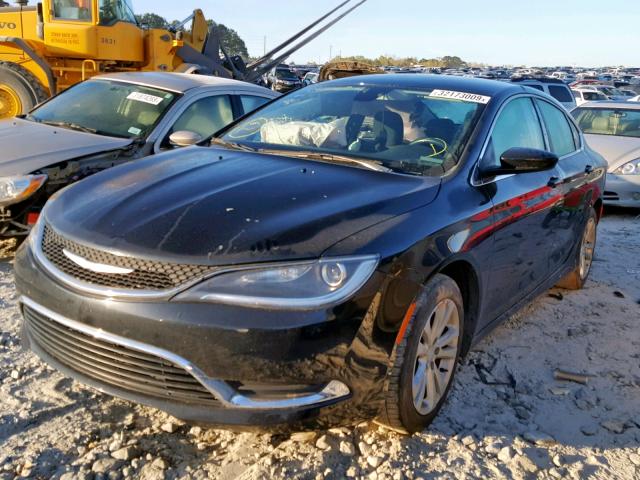 1C3CCCAB1FN685762 - 2015 CHRYSLER 200 LIMITE BLACK photo 2