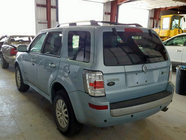 4M2CU39349KJ02736 - 2009 MERCURY MARINER HY BLUE photo 3