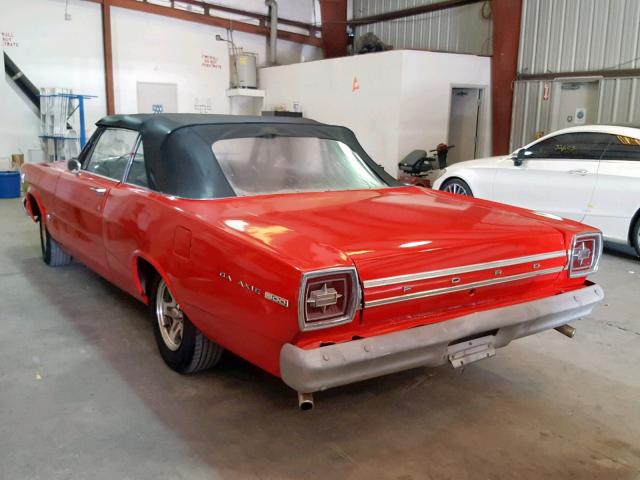 7W55H225791 - 1967 FORD GALAXIE RED photo 3