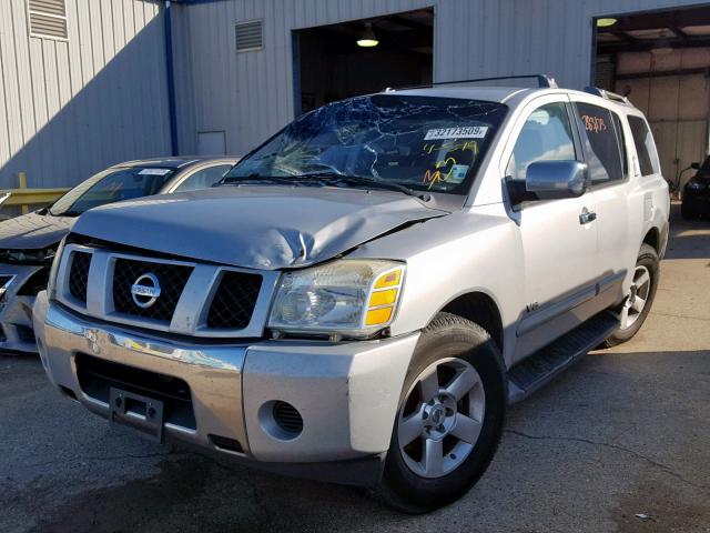 5N1AA08A77N704851 - 2007 NISSAN ARMADA SE SILVER photo 2