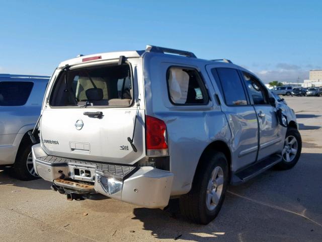 5N1AA08A77N704851 - 2007 NISSAN ARMADA SE SILVER photo 4