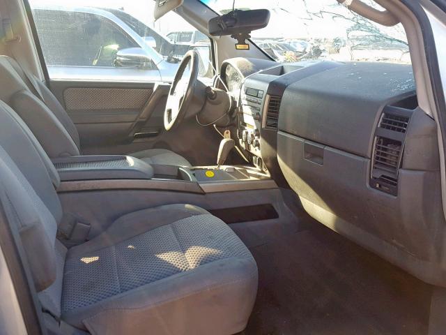 5N1AA08A77N704851 - 2007 NISSAN ARMADA SE SILVER photo 5