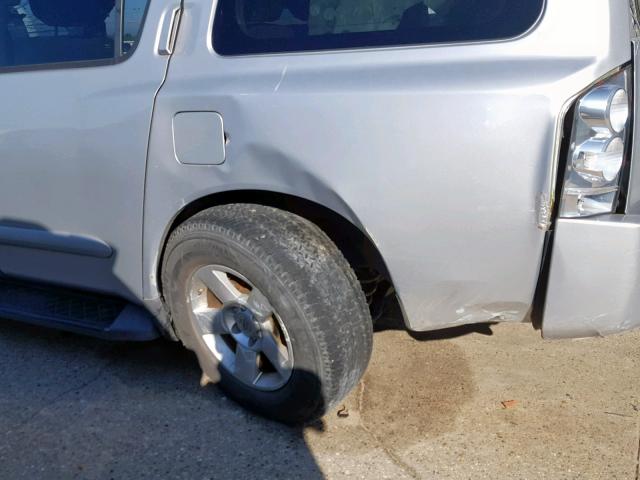 5N1AA08A77N704851 - 2007 NISSAN ARMADA SE SILVER photo 9