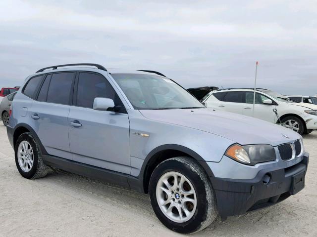 WBXPA73404WC36093 - 2004 BMW X3 2.5I BLUE photo 1