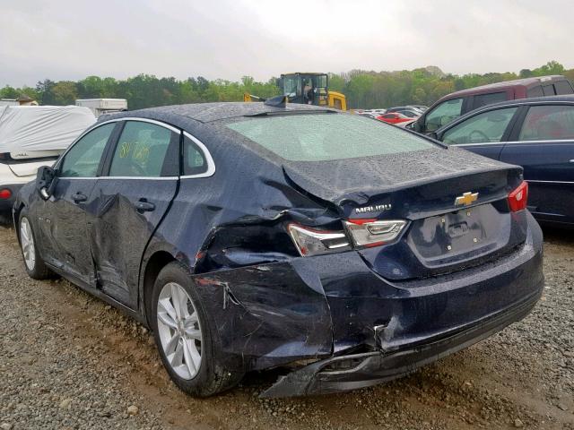 1G1ZE5ST0GF296036 - 2016 CHEVROLET MALIBU LT BLUE photo 3