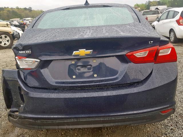 1G1ZE5ST0GF296036 - 2016 CHEVROLET MALIBU LT BLUE photo 9