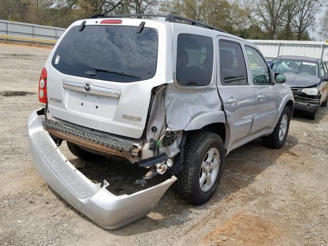 4F2CZ96165KM56782 - 2005 MAZDA TRIBUTE S SILVER photo 4