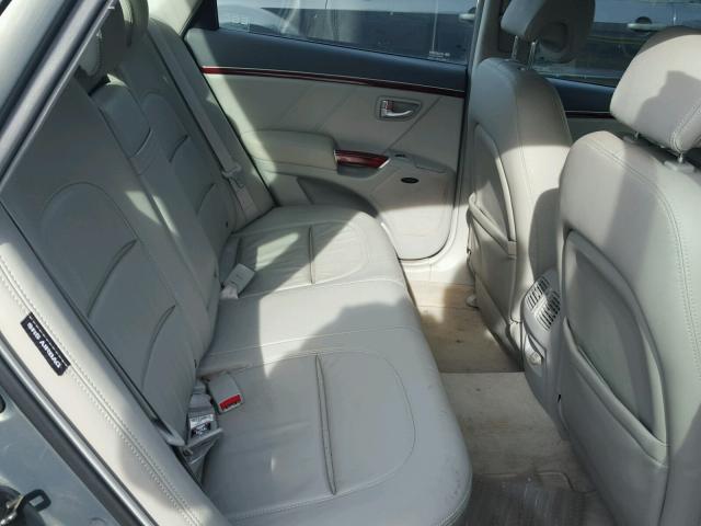 KMHFC46F37A225131 - 2007 HYUNDAI AZERA SE GRAY photo 6