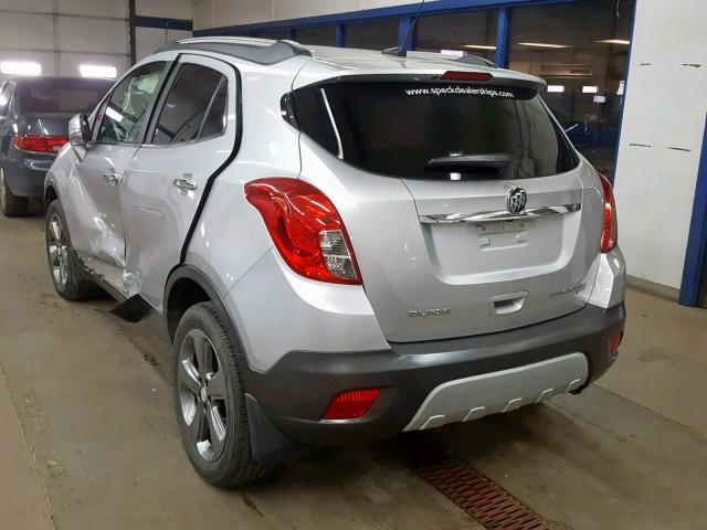 KL4CJHSB5EB542398 - 2014 BUICK ENCORE PRE SILVER photo 3