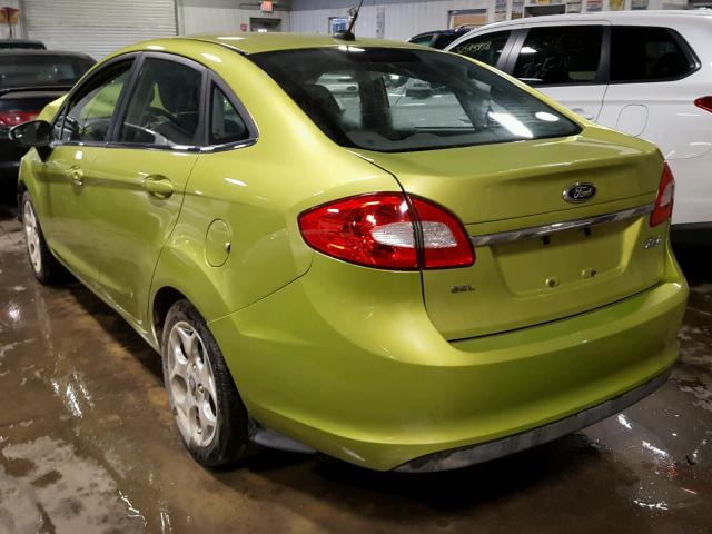 3FADP4CJ4CM183015 - 2012 FORD FIESTA SEL GREEN photo 3