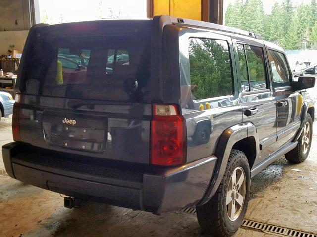 1J8HG48K48C114551 - 2008 JEEP COMMANDER BLUE photo 4