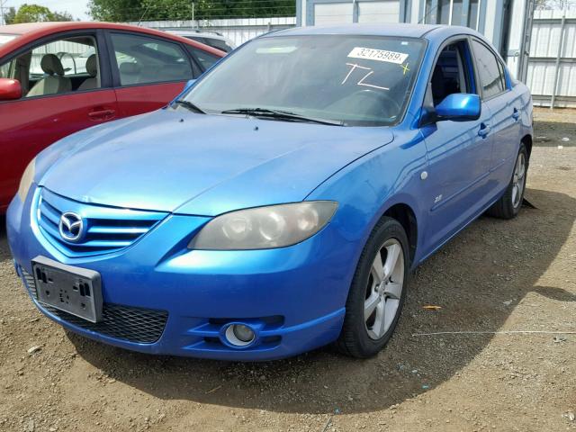 JM1BK123051254843 - 2005 MAZDA 3 S BLUE photo 2