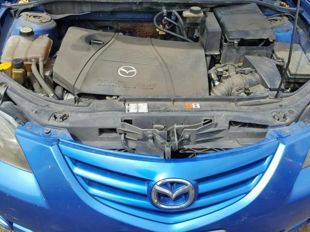 JM1BK123051254843 - 2005 MAZDA 3 S BLUE photo 7