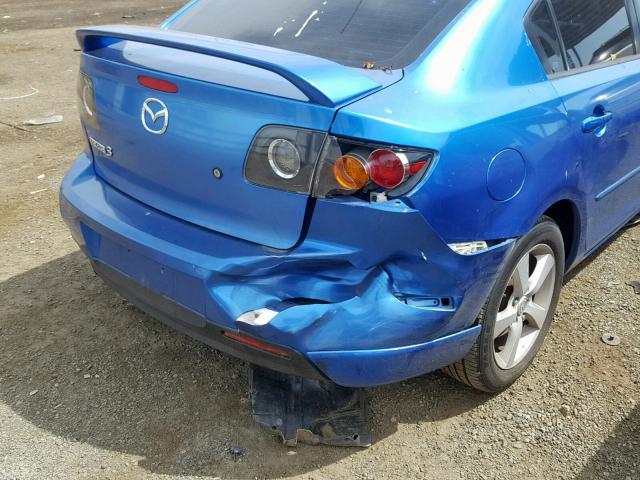 JM1BK123051254843 - 2005 MAZDA 3 S BLUE photo 9