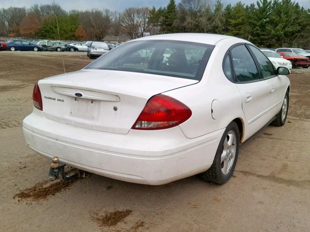 1FAFP55U34G115757 - 2004 FORD TAURUS SES WHITE photo 4