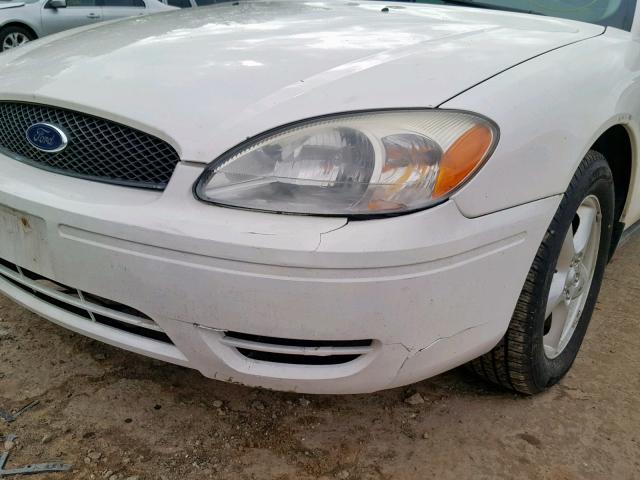 1FAFP55U34G115757 - 2004 FORD TAURUS SES WHITE photo 9